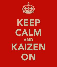 keep calm kaizen on lean